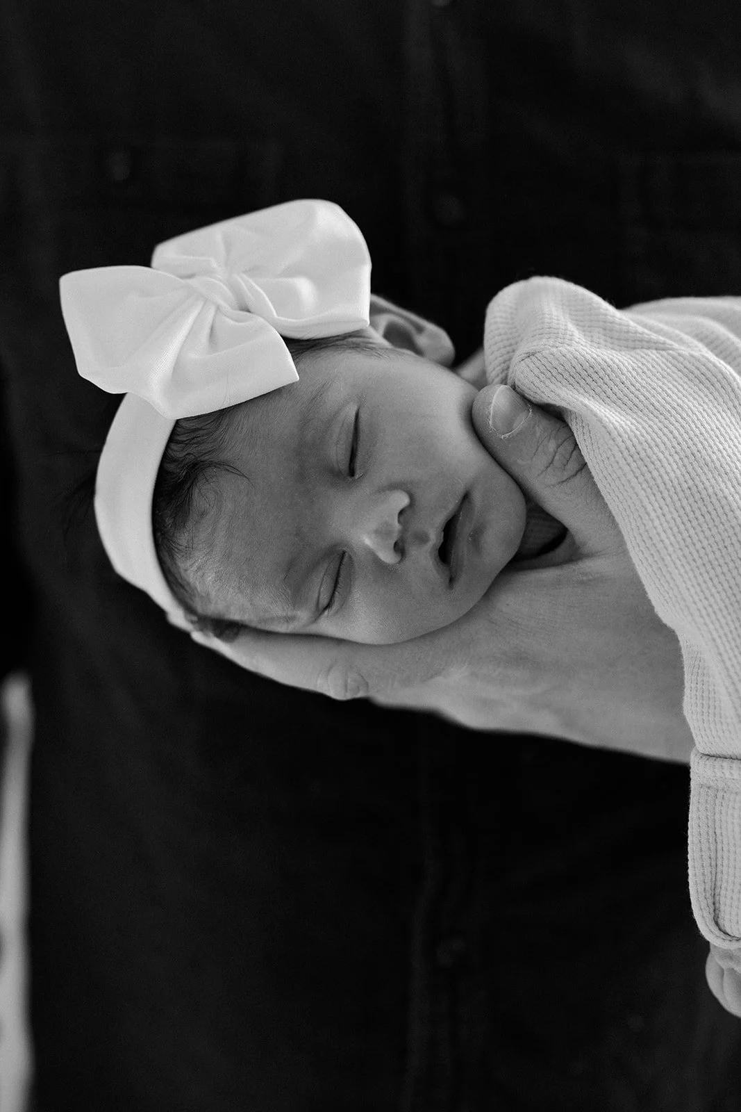 A baby during newborn photos