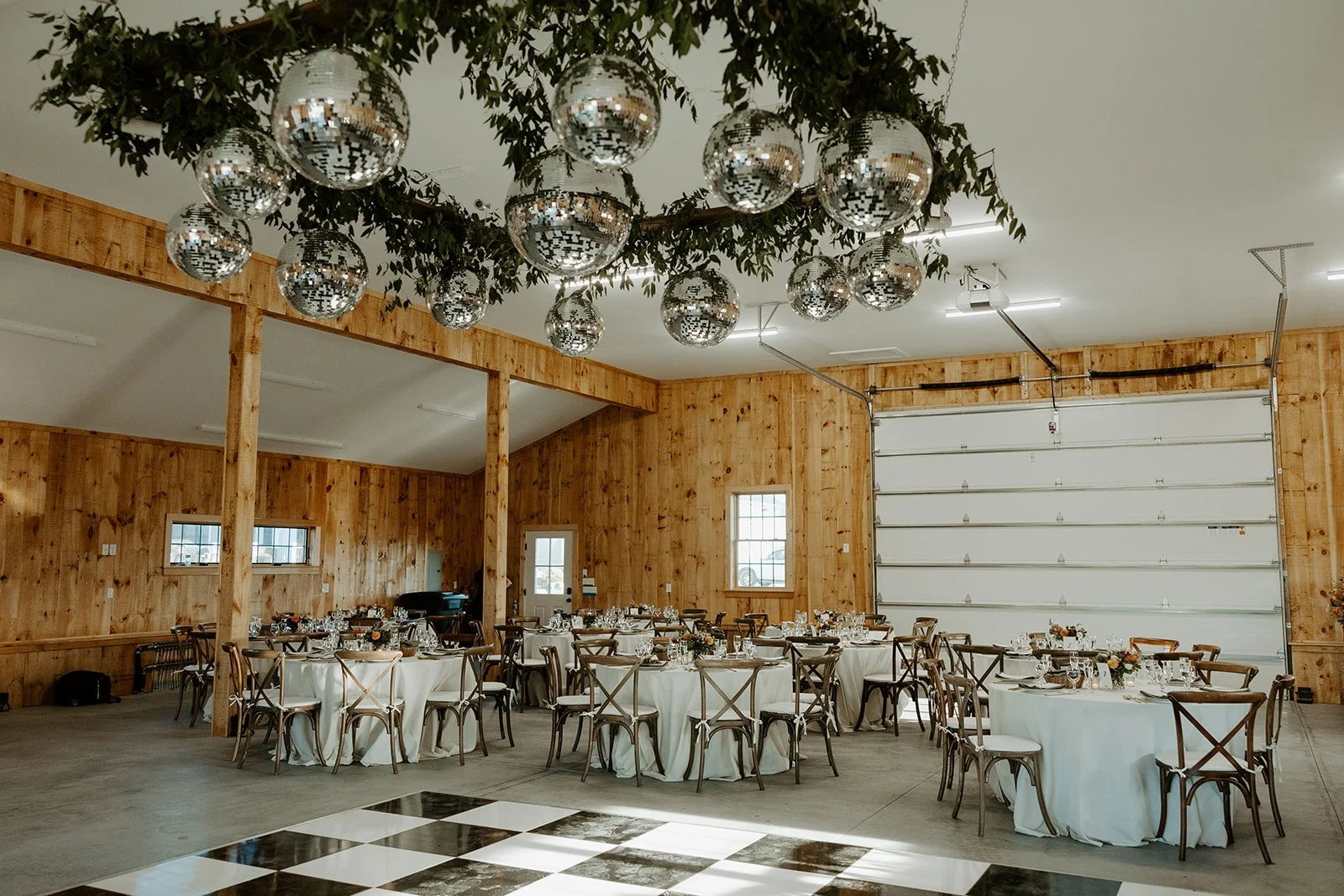 A barn built as ideas for a backyard wedding