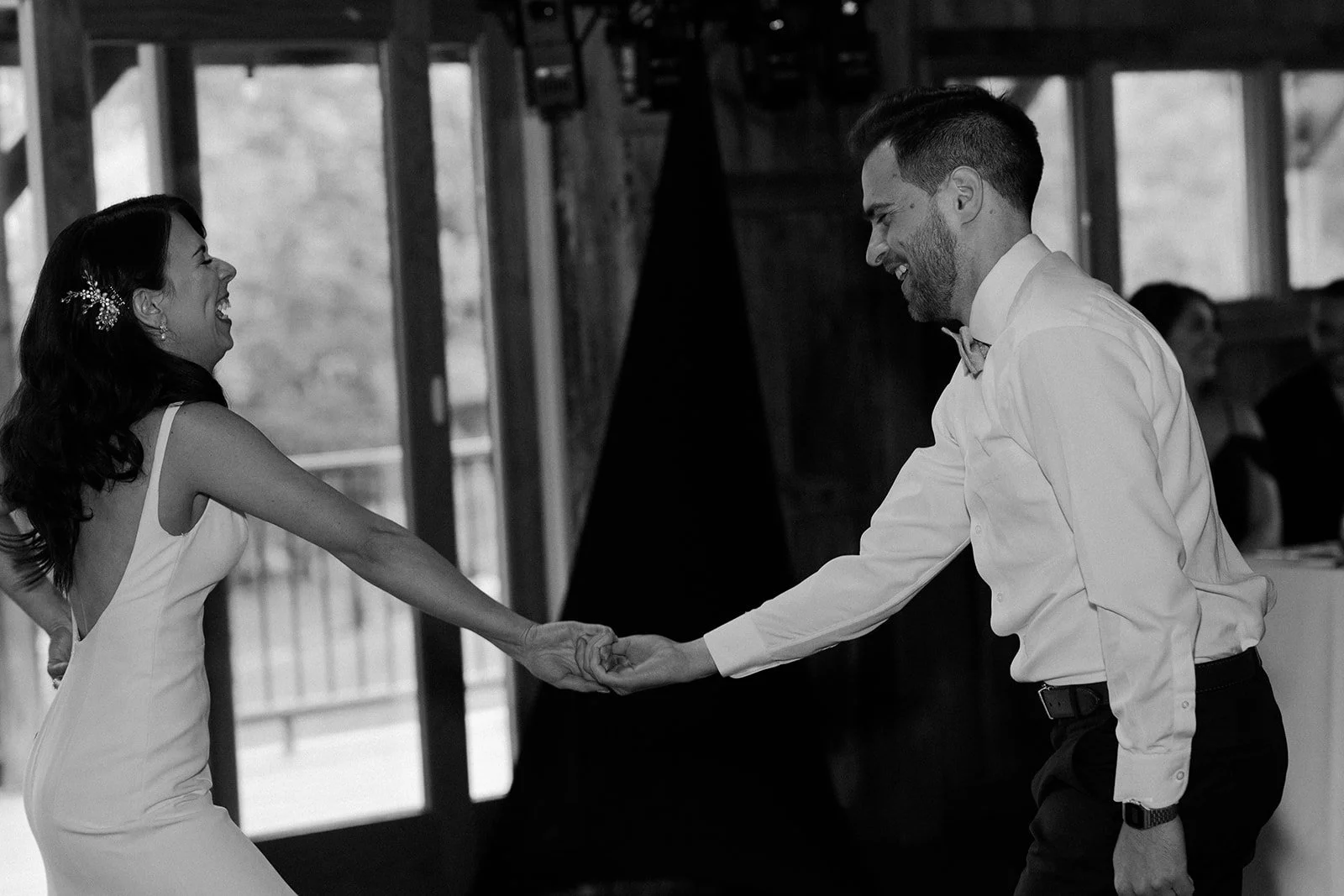 A bride and groom's first dance photos from a wedding photo list