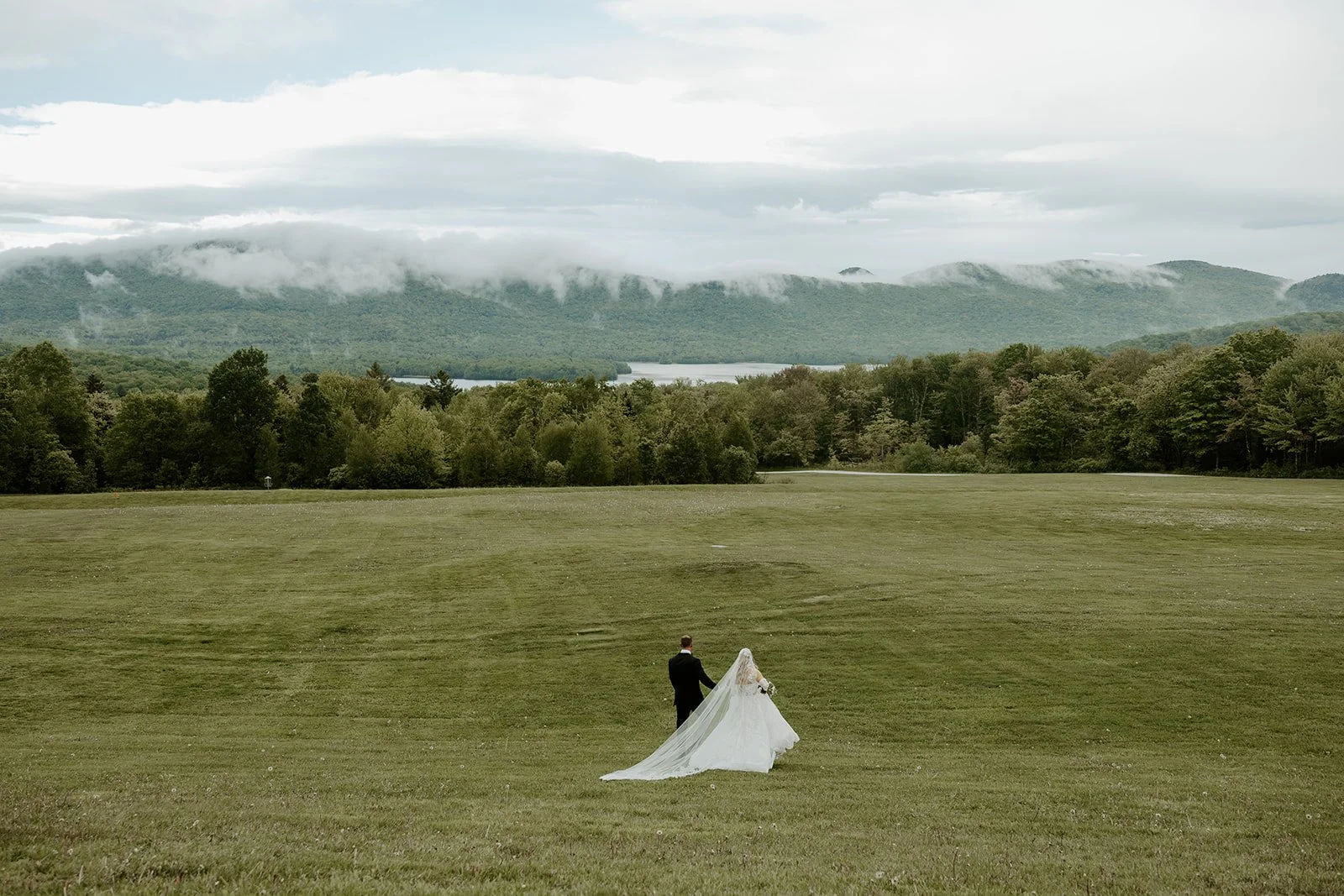 A bride and groom in a photo by a Boston wedding photographer