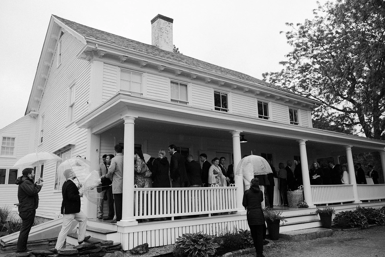 Wedding guests at Scotland Farms