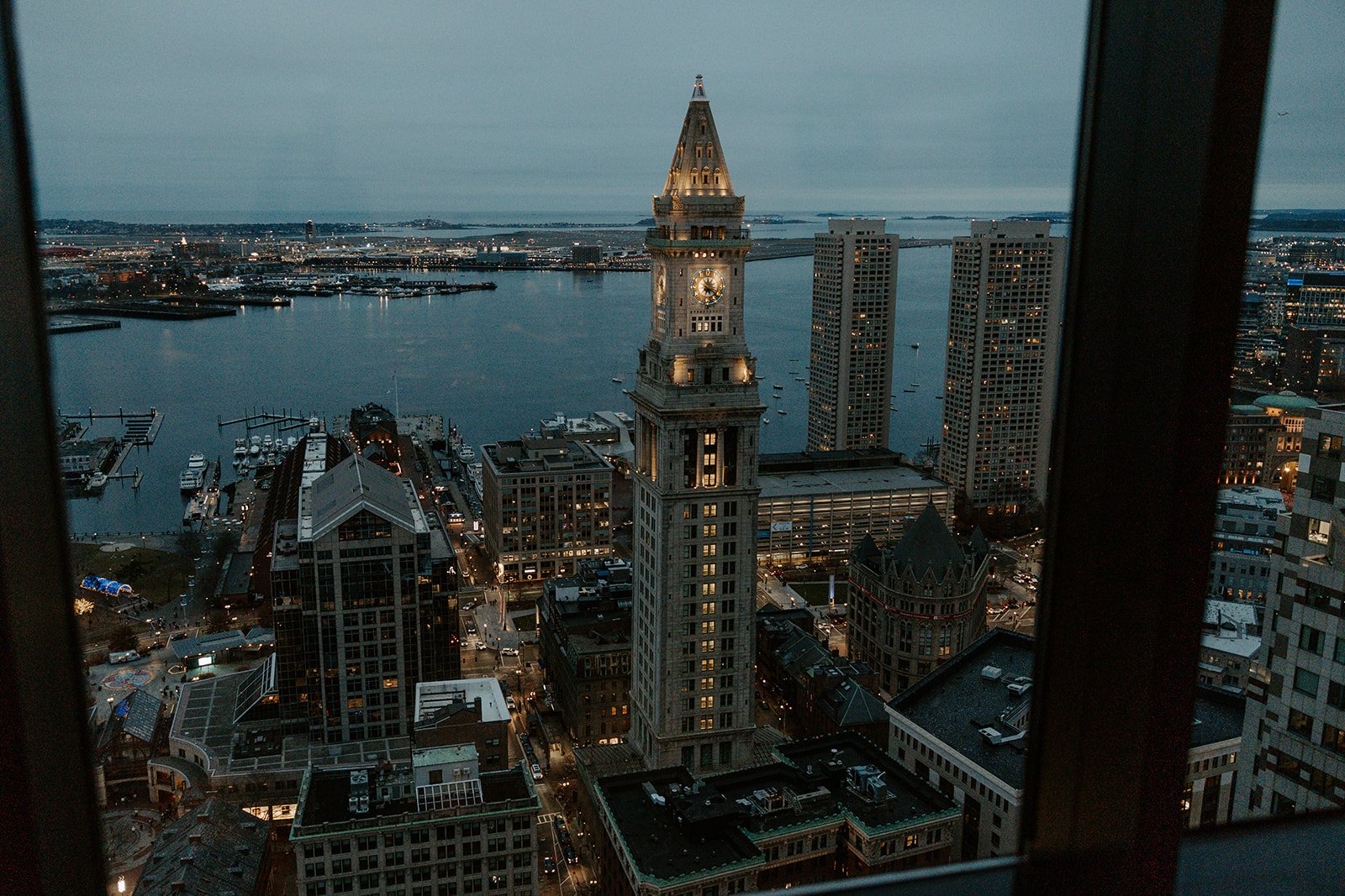 A city wedding venue's views of Boston