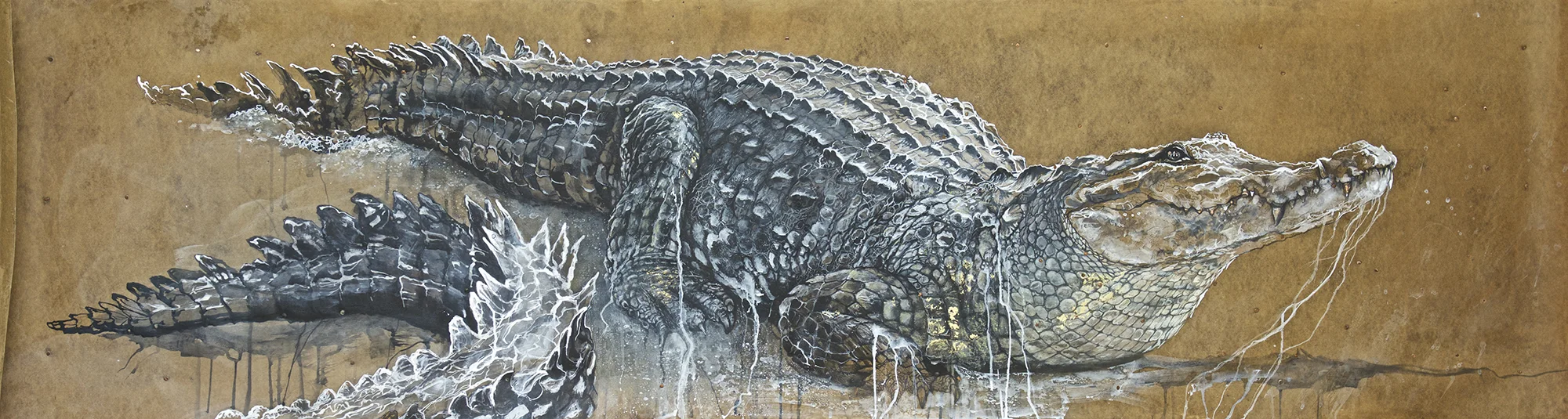1crocodiles- encaustique sur papier kraft - 70-230 cm.jpg