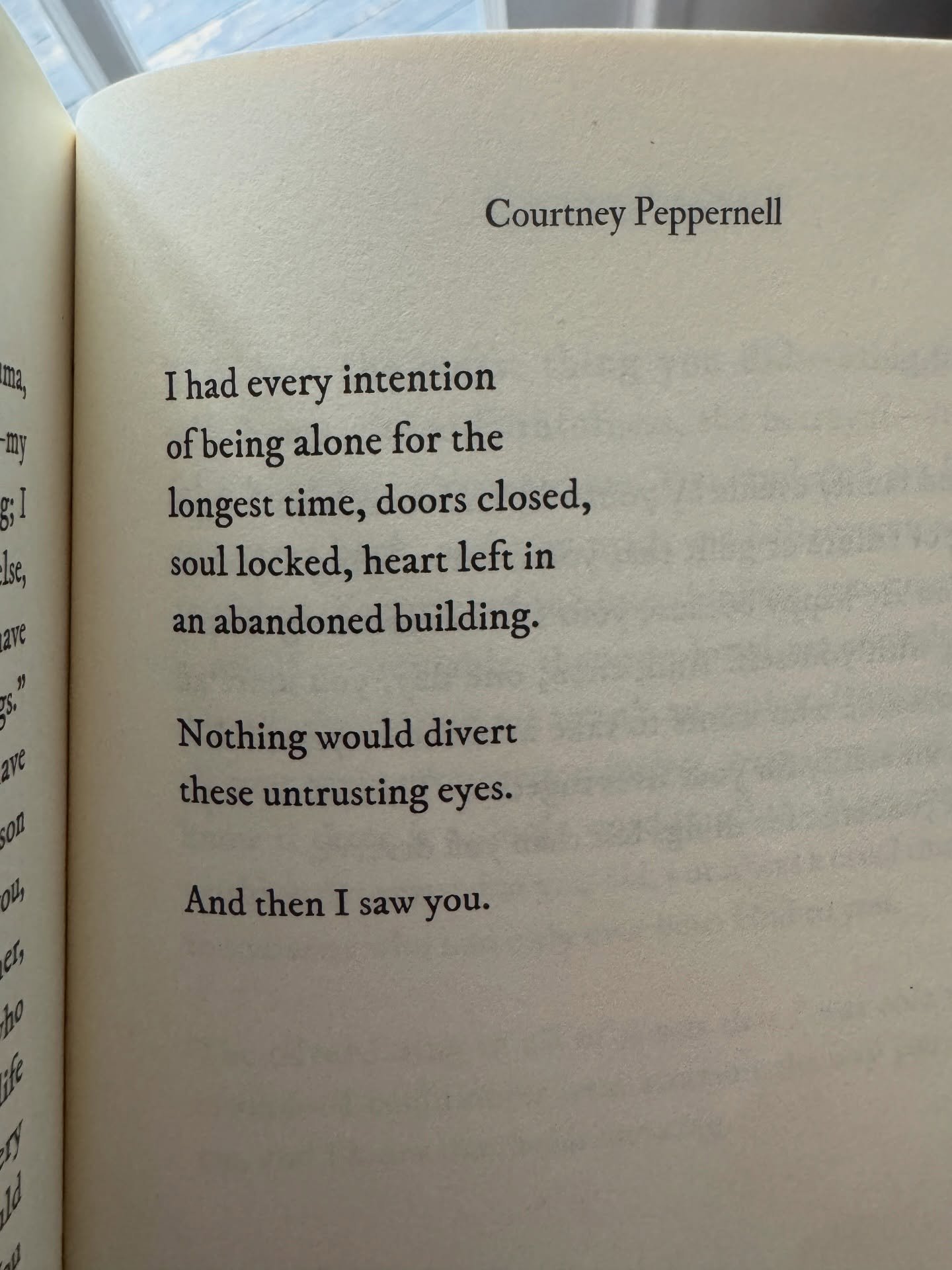 A book for hibernating ❄️ while time can never be borrowed, there is always hope for tomorrow 💛

A Month of Sundays. You can tell my poetry books just got longer and longer as I slowly hinted I was moving into novels 😂

#poetry #poem #healing #poet