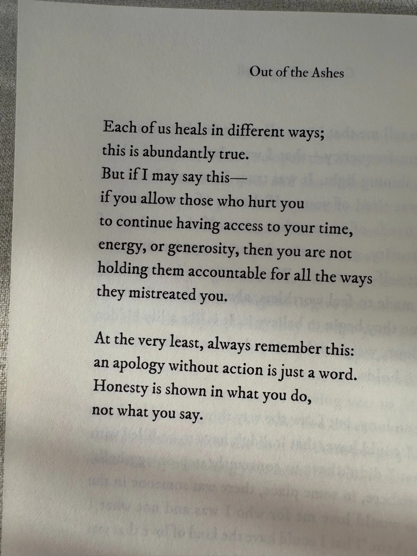 One of the hardest lessons healing teaches us is that an apology means very little when the behavior stays the same.

Sometimes the strongest thing you can do for yourself
is stop giving your time, energy, and kindness to the same person who keeps hu
