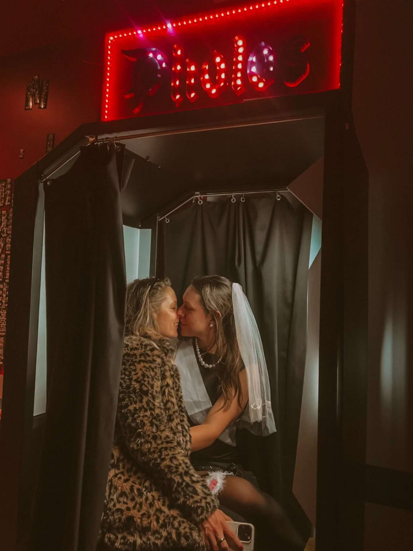 @bethmaymccarthy said it best 💁&zwj;♀️

Celebrating our upcoming union in (questionable) style with some of the greatest. 👠🎲🖤💄👯&zwj;♀️ Thank you for making us both feel very loved and lucky to have you in our lives as future wives &hearts;️&hea