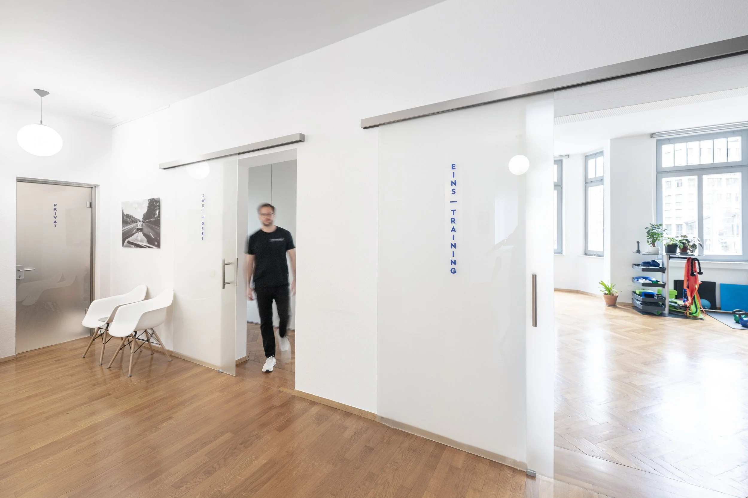 Innenraum der Physiotherapiepraxis Therapiezentrum Kirchner Stuttgart