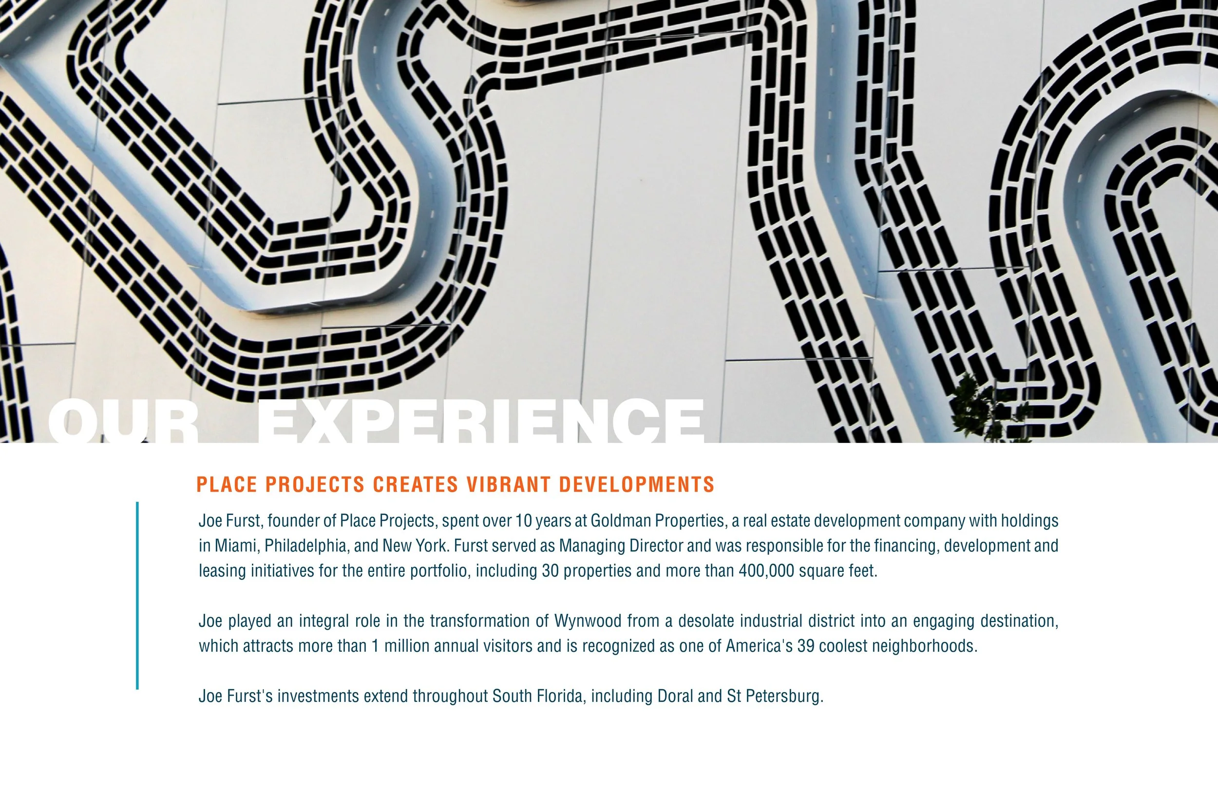 Our Experience — Place Projects