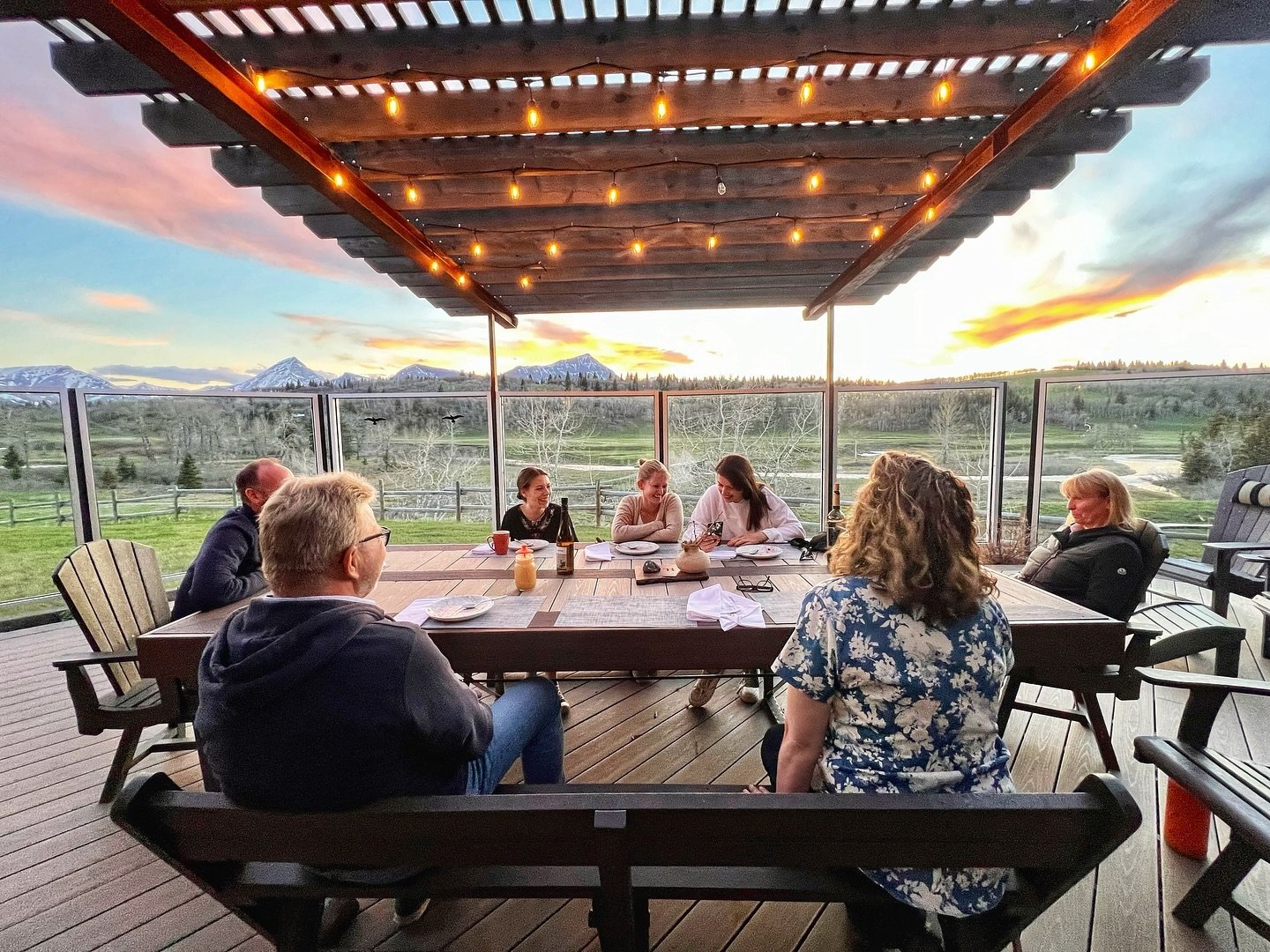 Enjoyed dinner, dessert, sunset and schnapps on the deck of The Lodge at Thanksgiving Ranch with new friends. 
FAM tour from Germany exploring @alberta.canada in advance of next weeks tourism marketing event, Rendevous Canada in Edmonton. Hosted by @