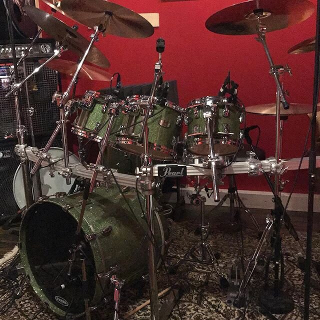 We promised you some news and here they are. We are recording drums for our third album this weekend! We are exited to share this album with you. #nifrost #metal #recording #studio #news