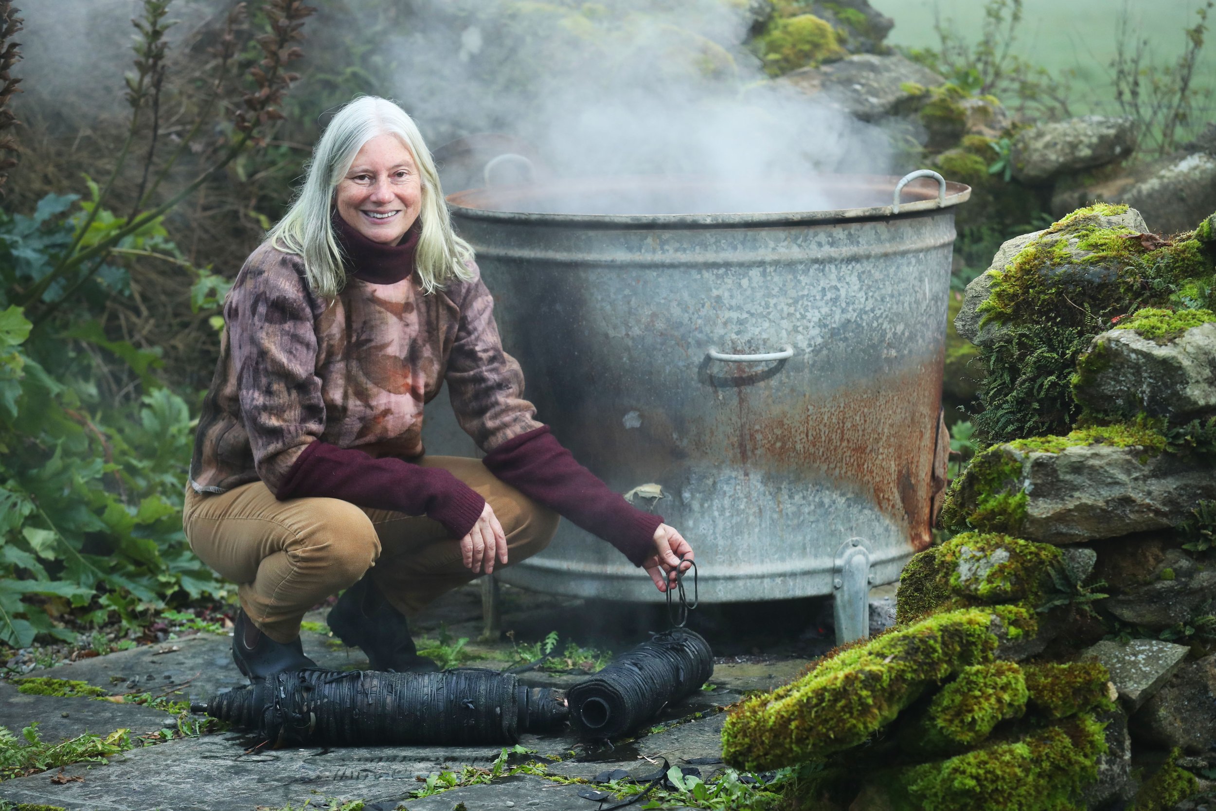 Big pot and Nicola.JPG