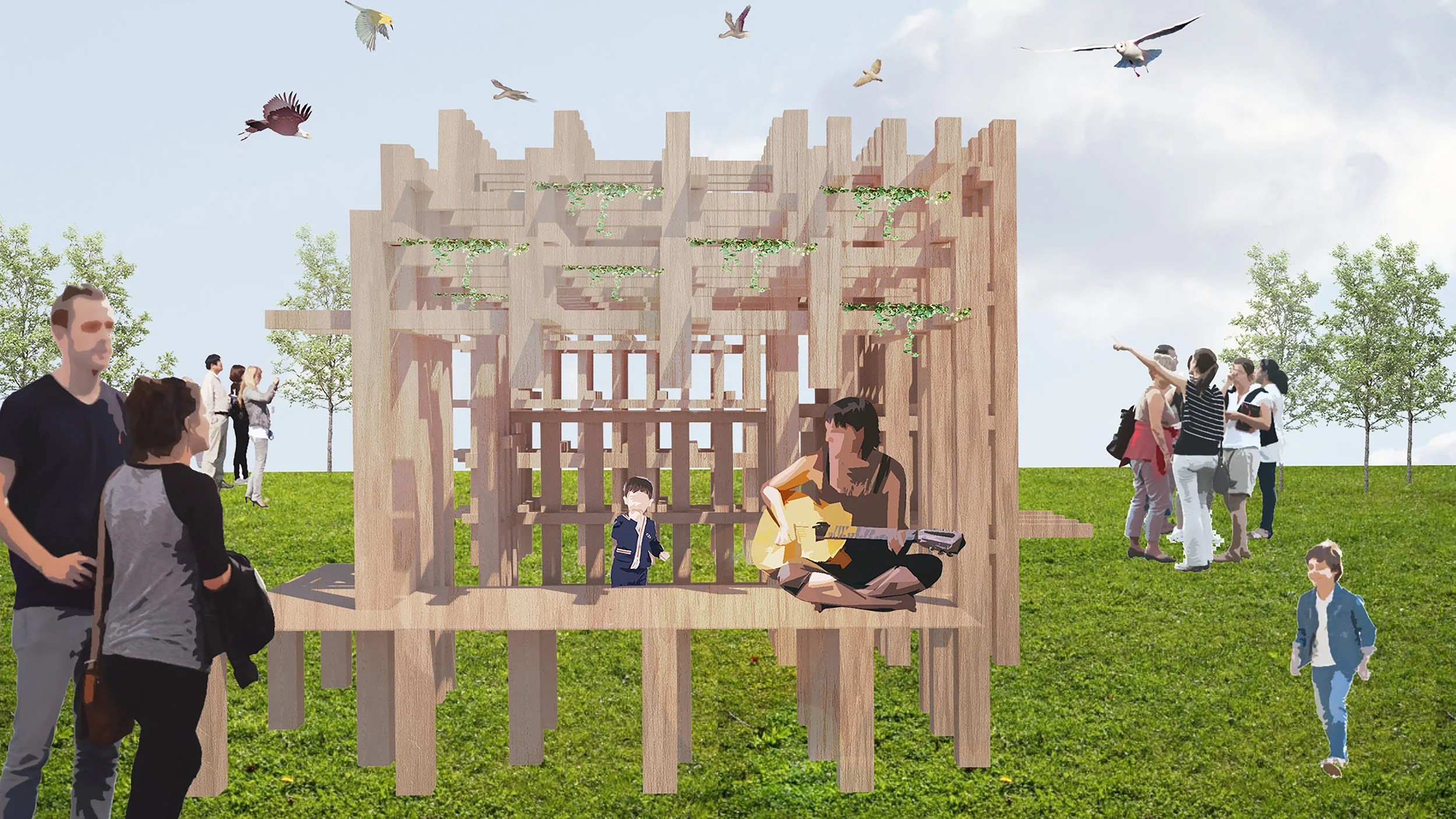  pagganuck: sun shading pavilion 