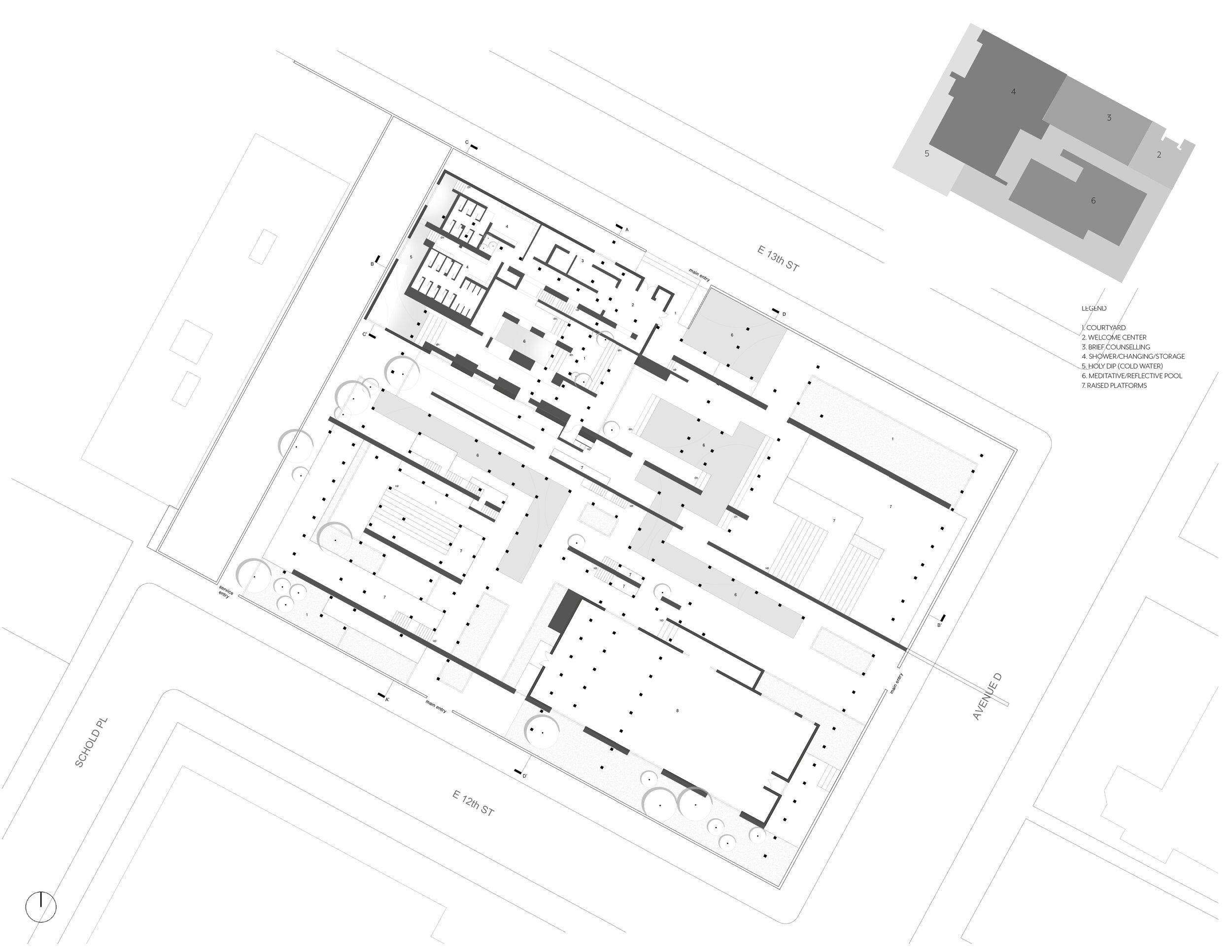 Floor Plan at 8' lvl