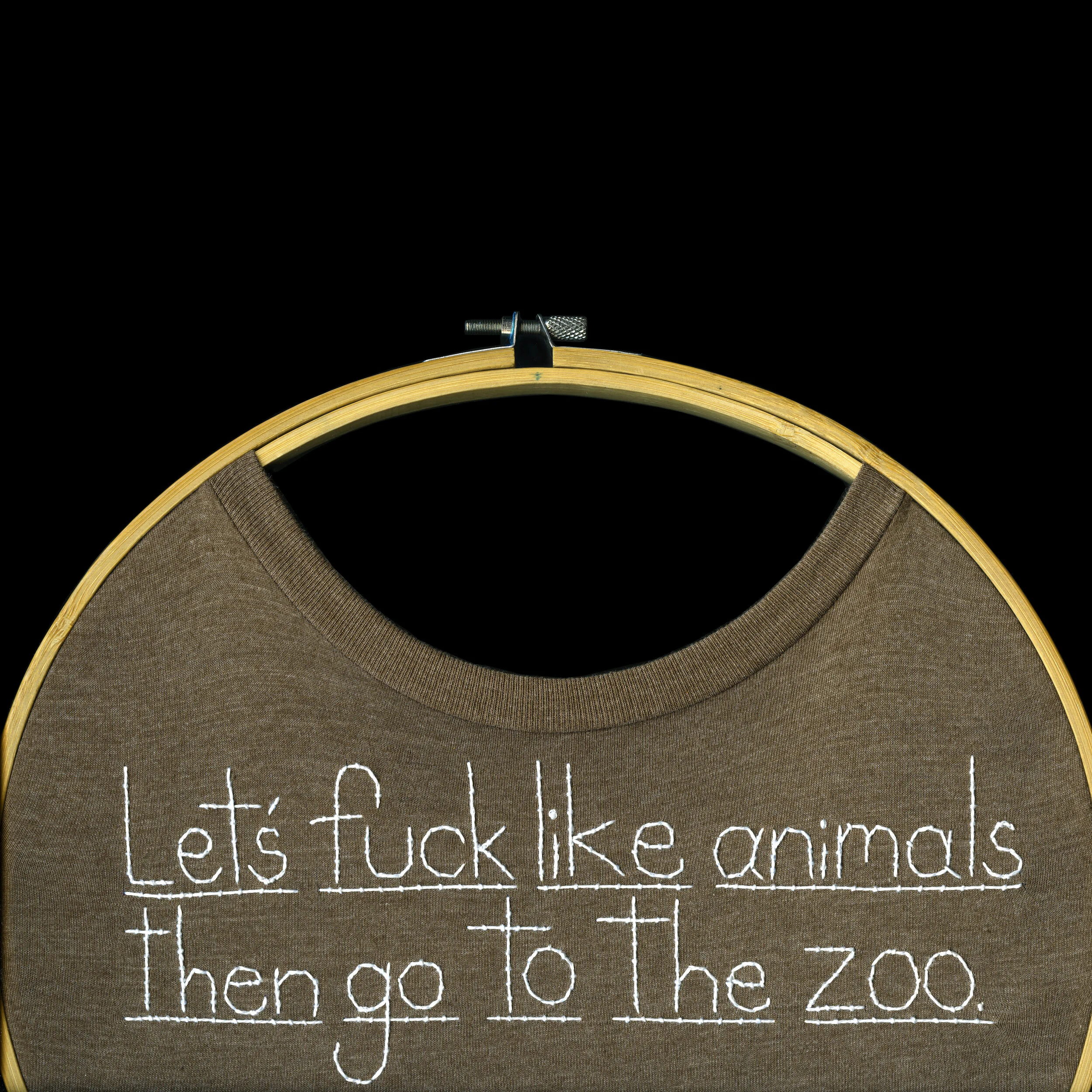 000276 One Of A Kind Original Long Sleeve T Shirt M Let S Fuck Like Animals Then Go To The Zoo One Of A Kind