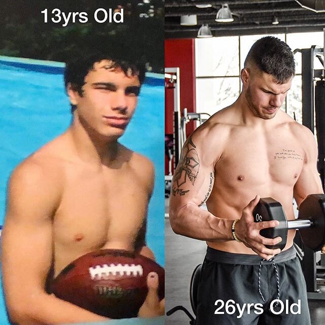 #tbt
&bull;&bull;
A couple changes throughout the years but nothing drastic 😂😂 Calories didn&rsquo;t mean anything and consuming a couple DiGiorno pizzas in one sitting was normal back then 😩🍕
&bull;&bull;
My metabolism has since slowed and I don