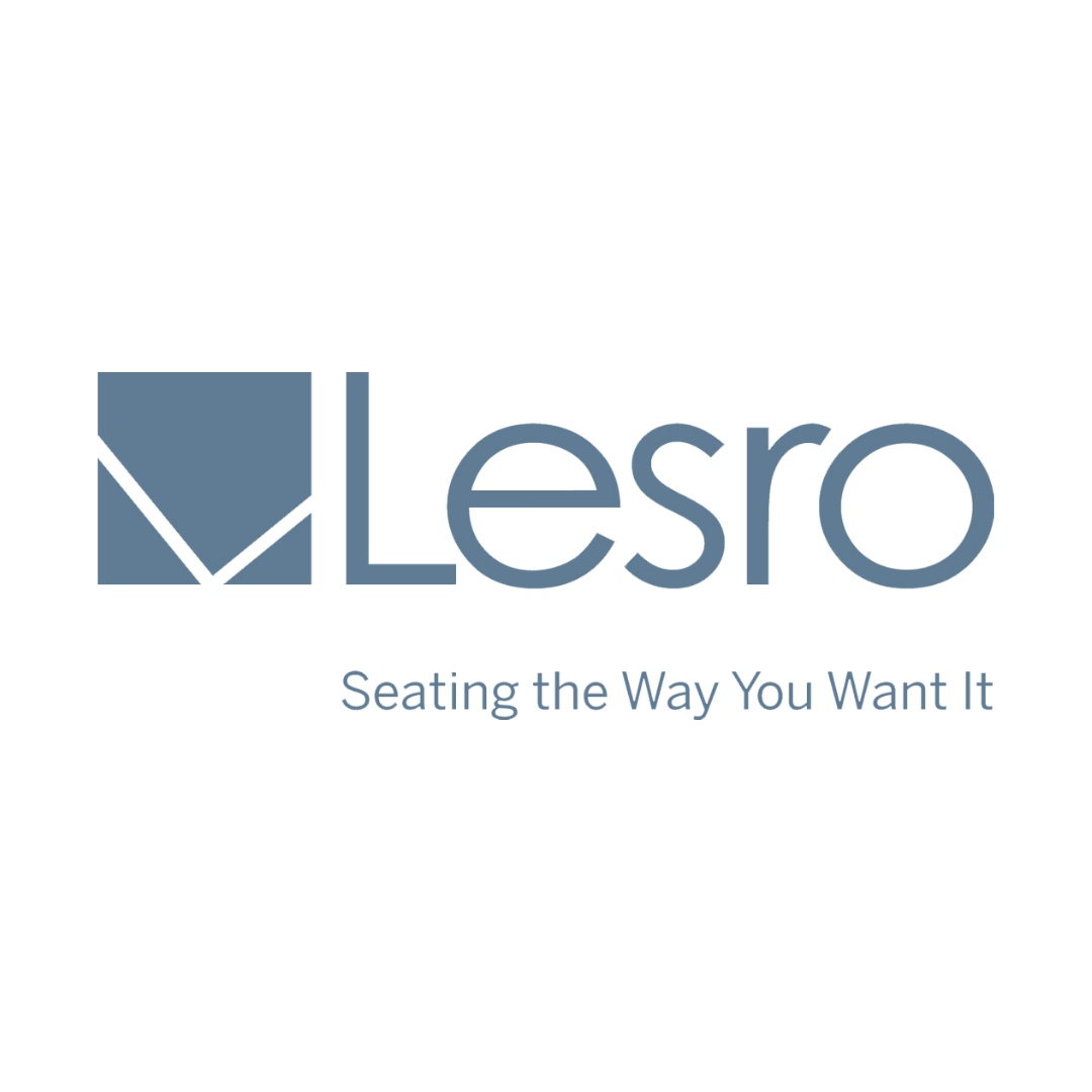 Lesro logo with the tagline "Seating the Way You Want It" on a black background.