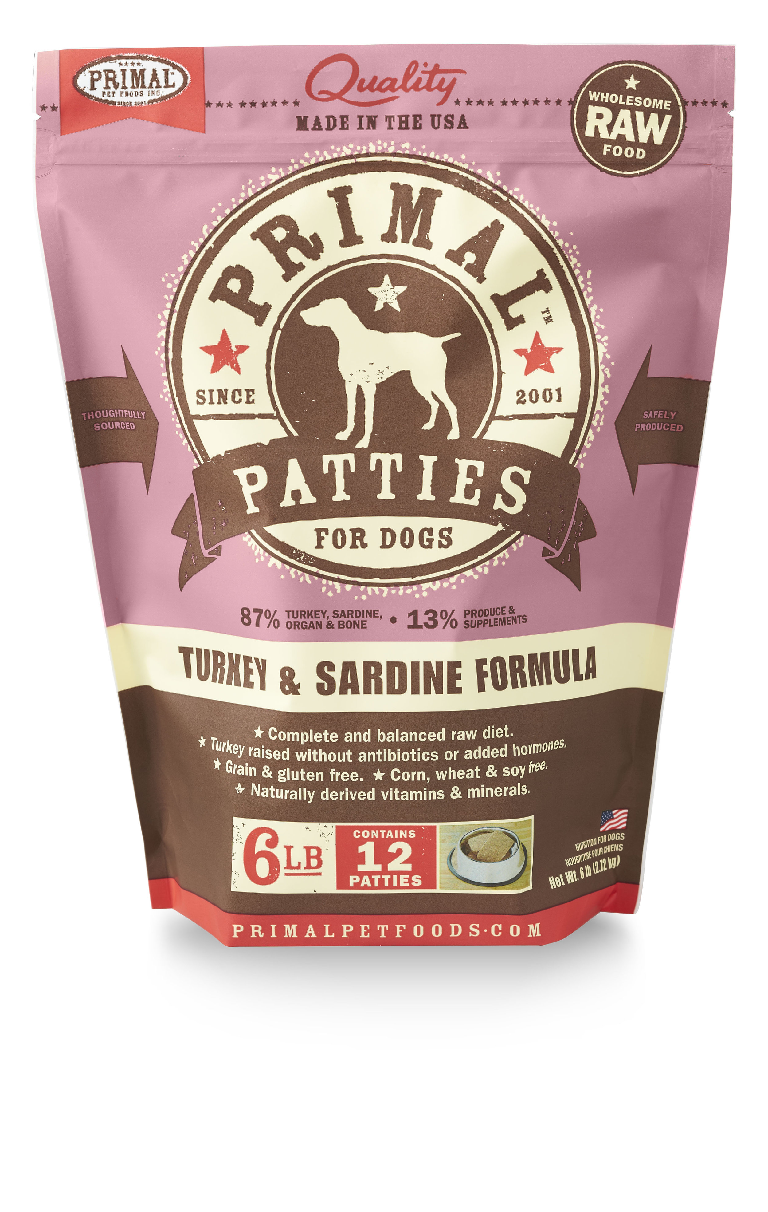Primal Freeze-Dried 6LB Patties