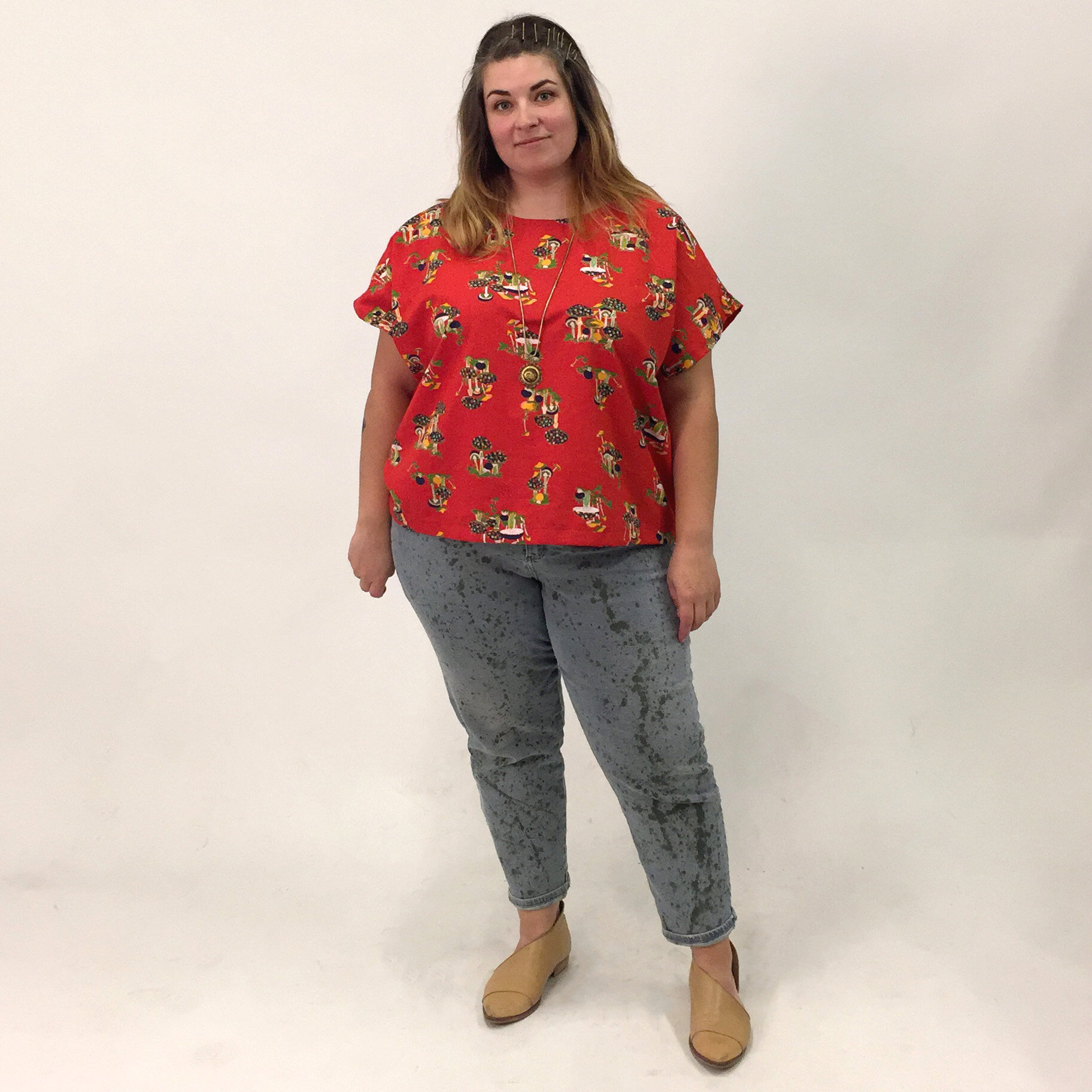 new pattern jeans shirt