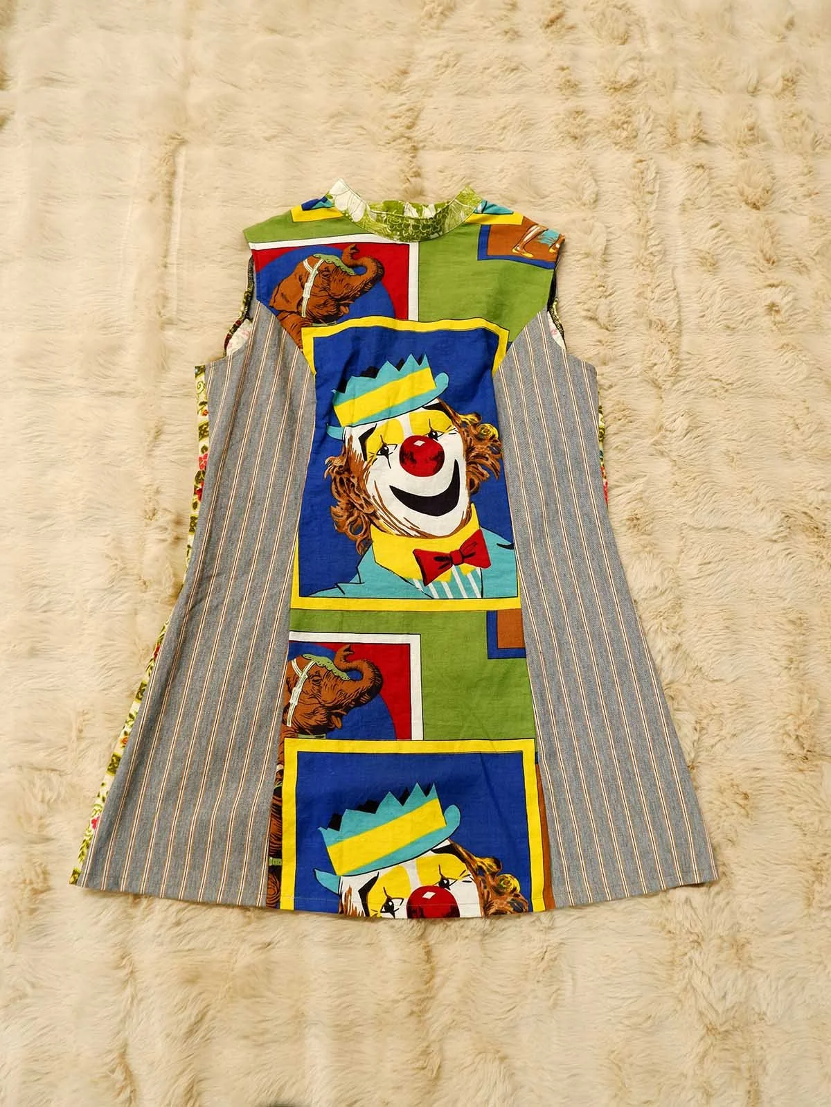 Green Clown Dress/ 45-46" Bust
