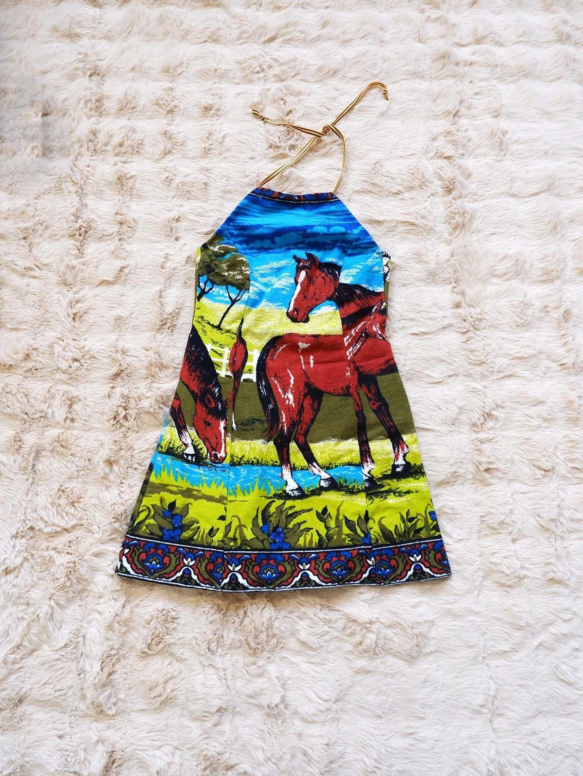 Horse Halter Tapestry Dress / 30" Bust XXS