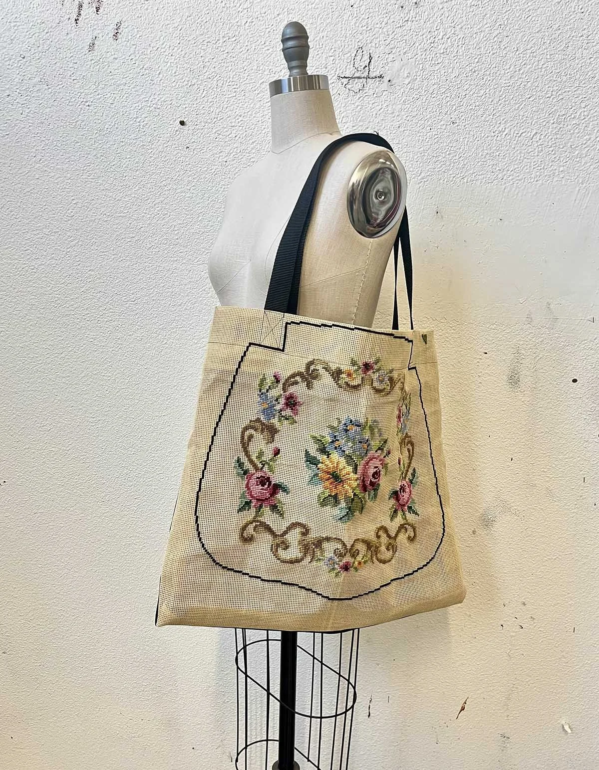 Needlepoint Market Bag