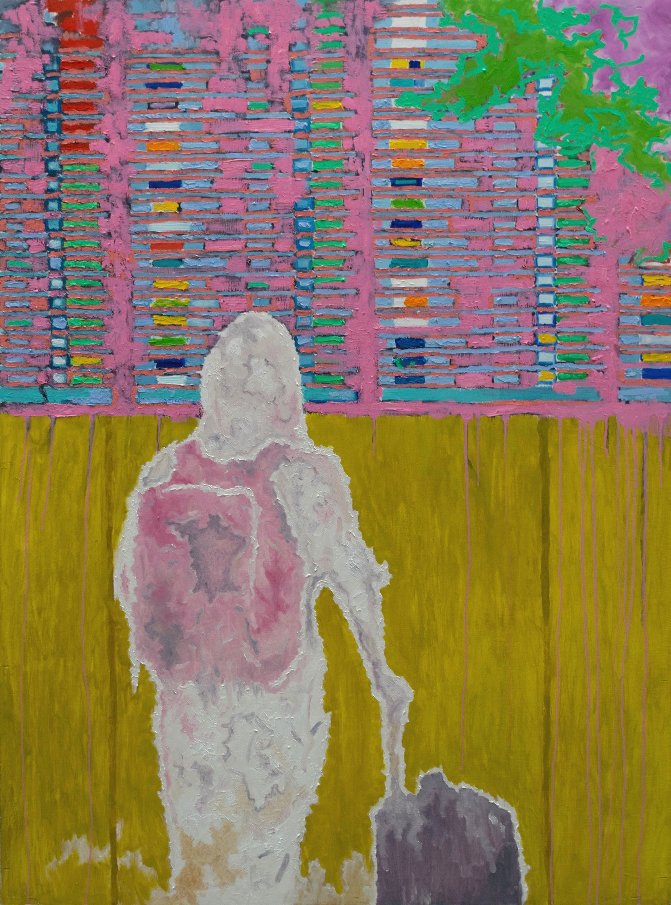 Wanderer, 48 x 36 inches, oil on panel, 2024