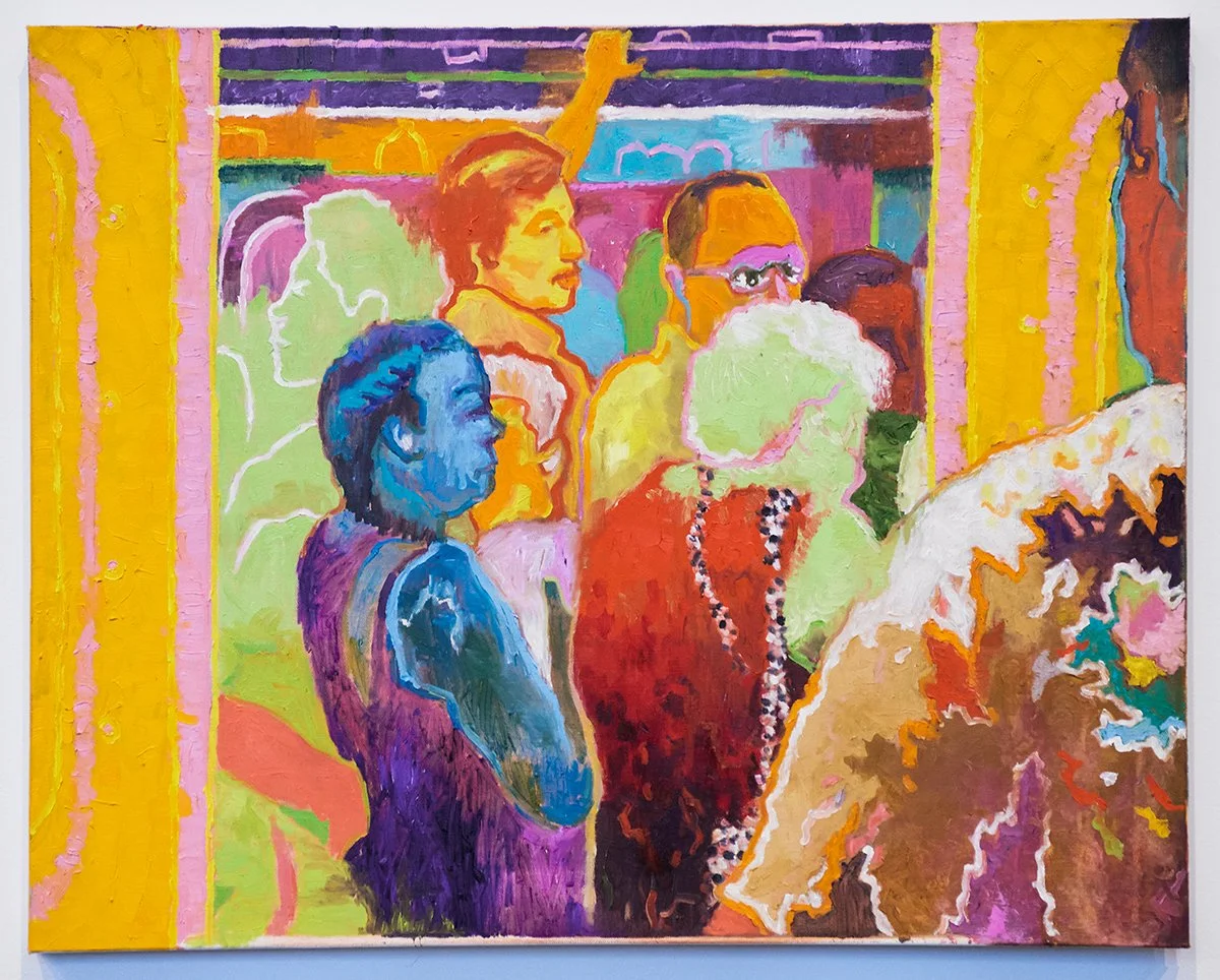 Entering the Cabaret, Oil on canvas, 24 x 30 inches, 2024