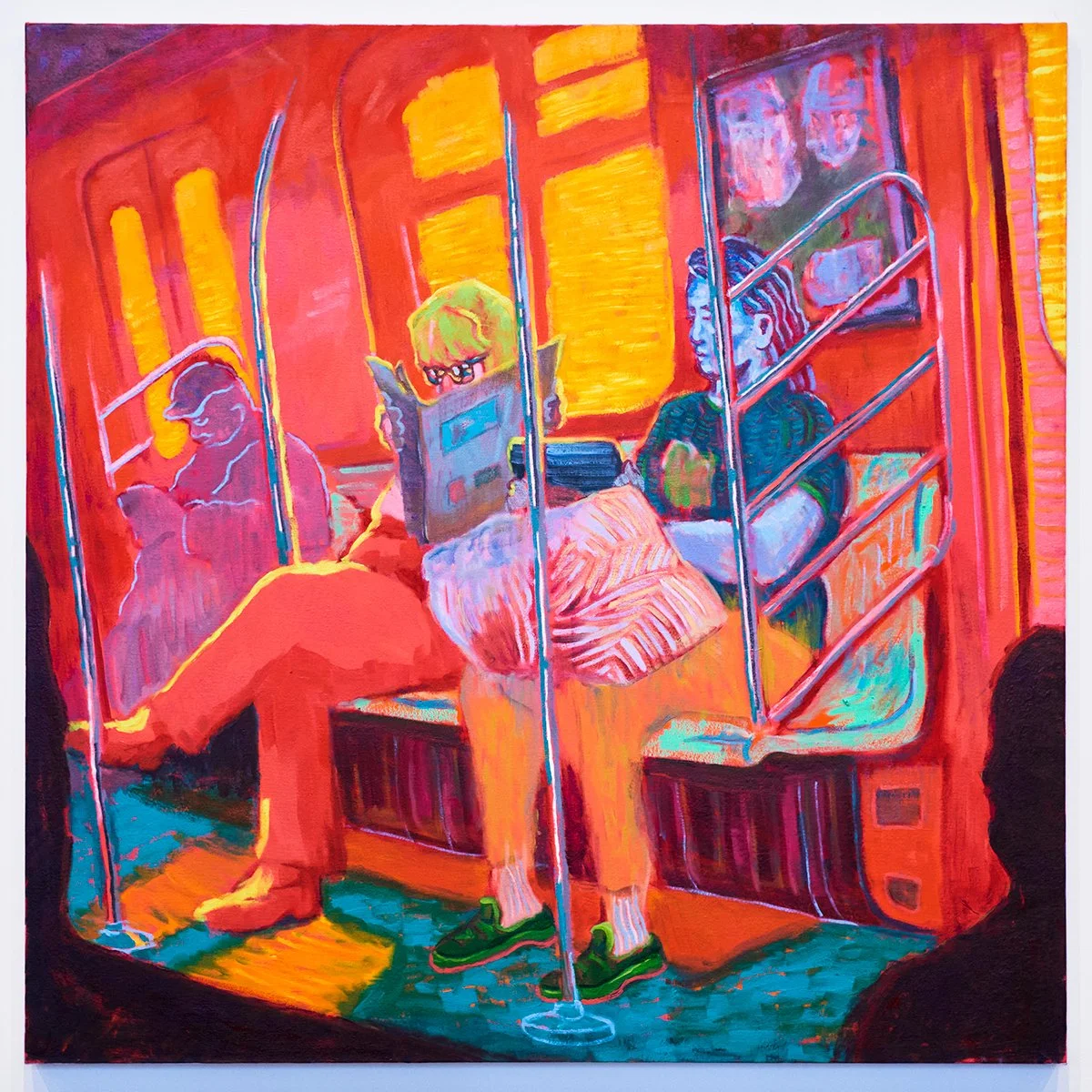 Small Talk, Oil on Canvas, 49 x 49 inches, 2025
