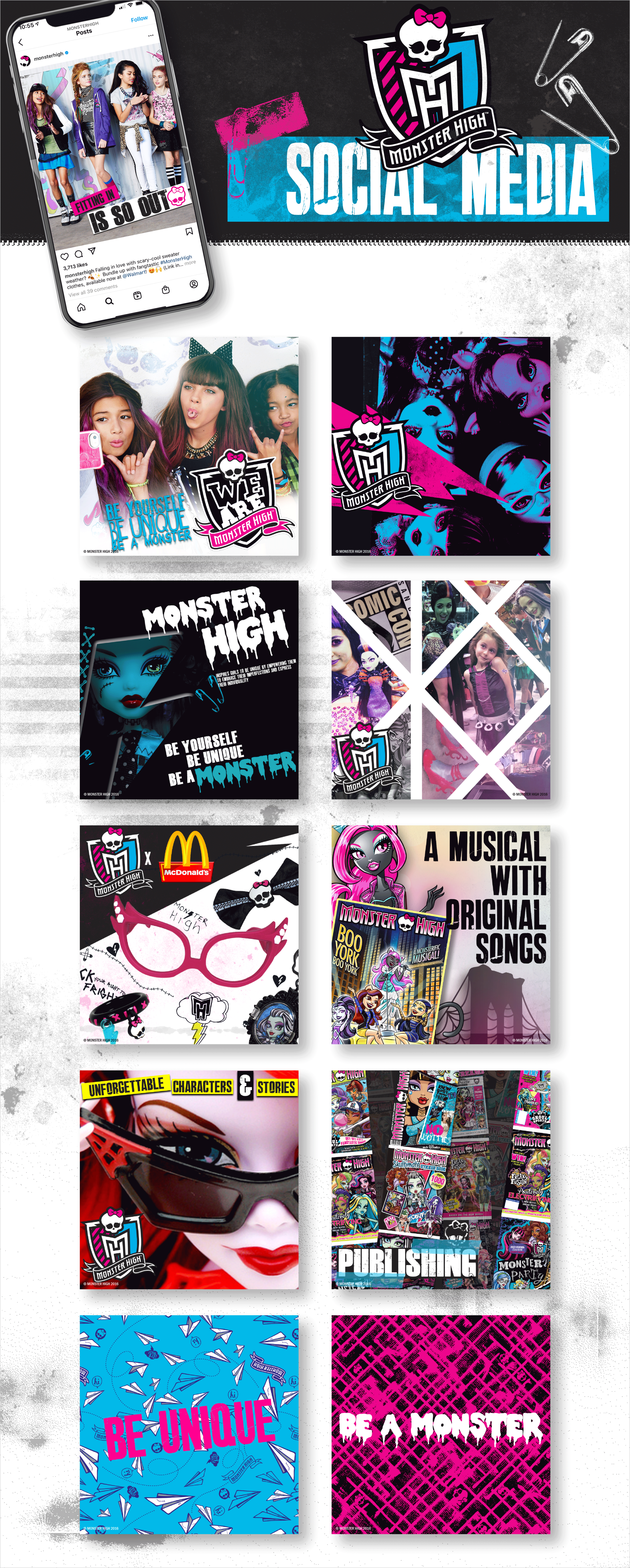 Mattel Monster High Social Media Content