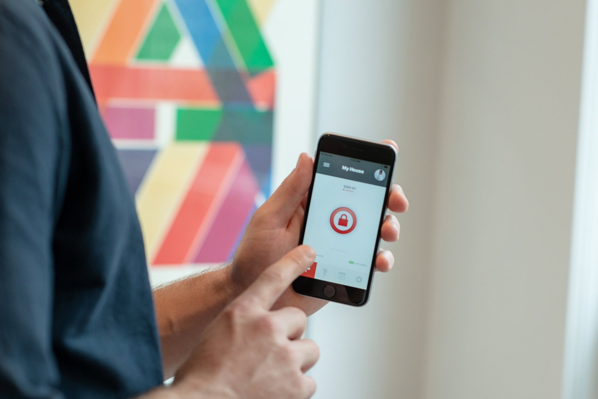 Whether you are at the store, in the office, or out of town, you can remotely lock or unlock your deadbolt with Shepherd Lock’s mobile app.