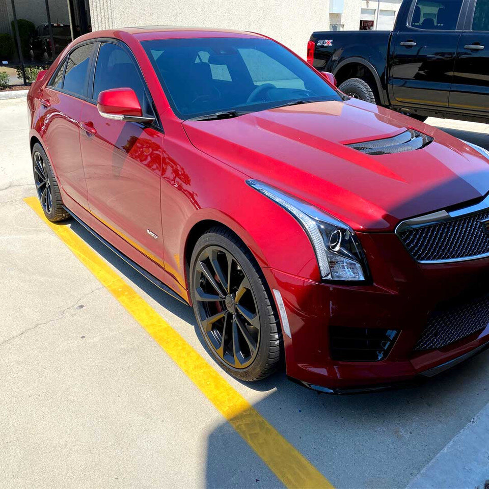 Cadillac ATS With Powder Coated Wheels