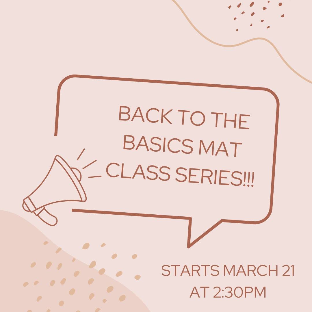 ✨Want to join group classes, but not sure if you&rsquo;re ready?

✨Need to brush up on your Mat Pilates exercise basics?

✨Ready to improve your form in your Pilates practice?

Beginning March 21, 2023, Susan will lead a four week long series that wi