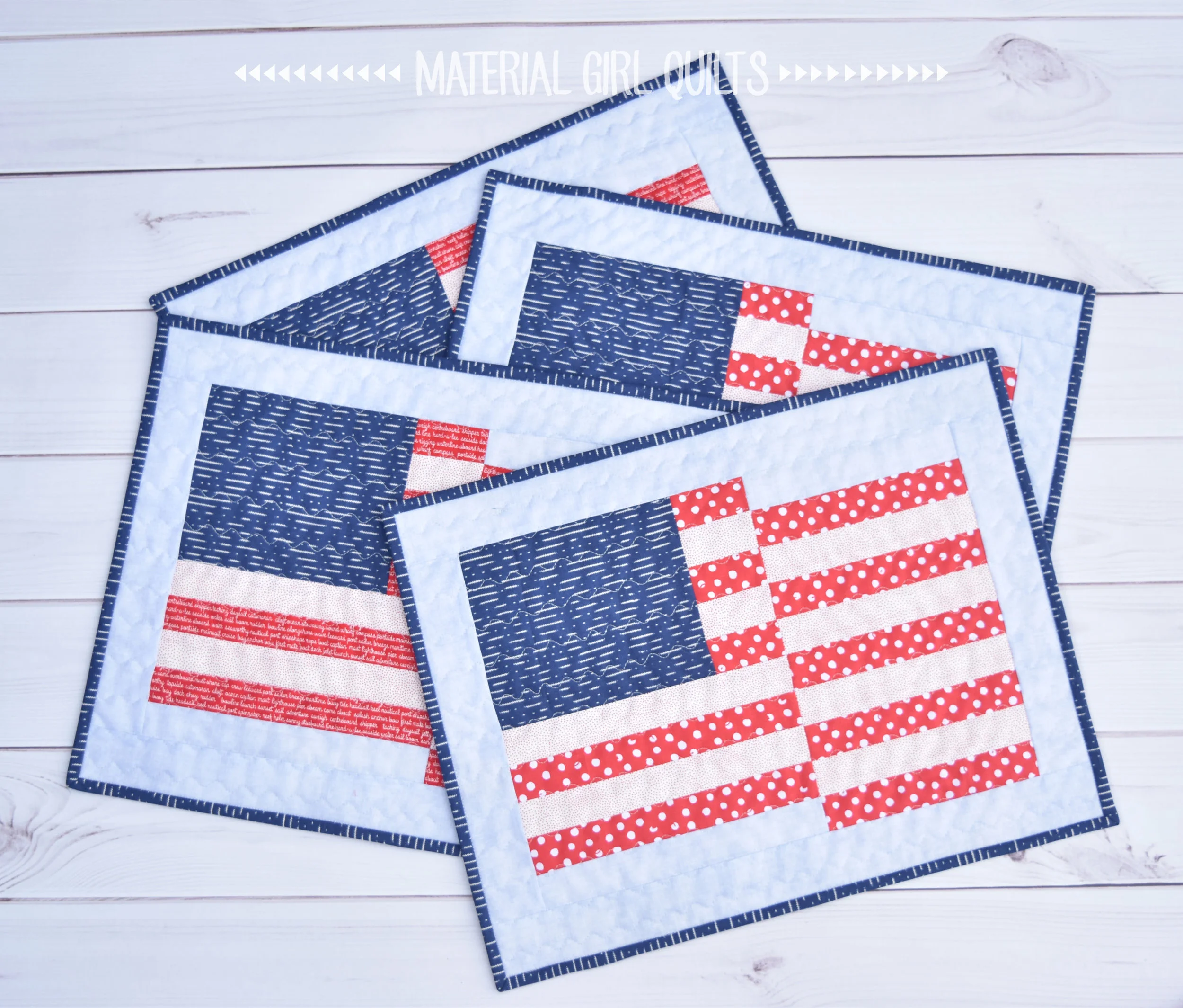 Wave Your Flag Placemats {Just in time for the 4th of July!} — Material