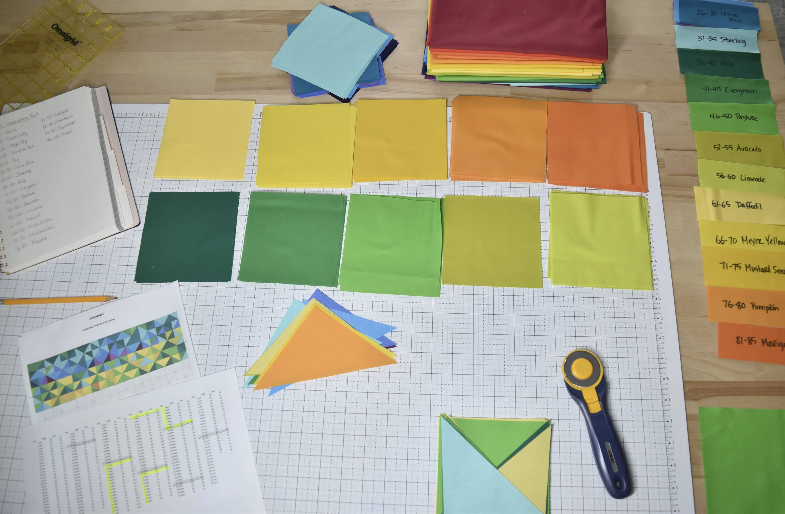 2021 Temperature Quilt {mid year progress} — Material Girl Quilts