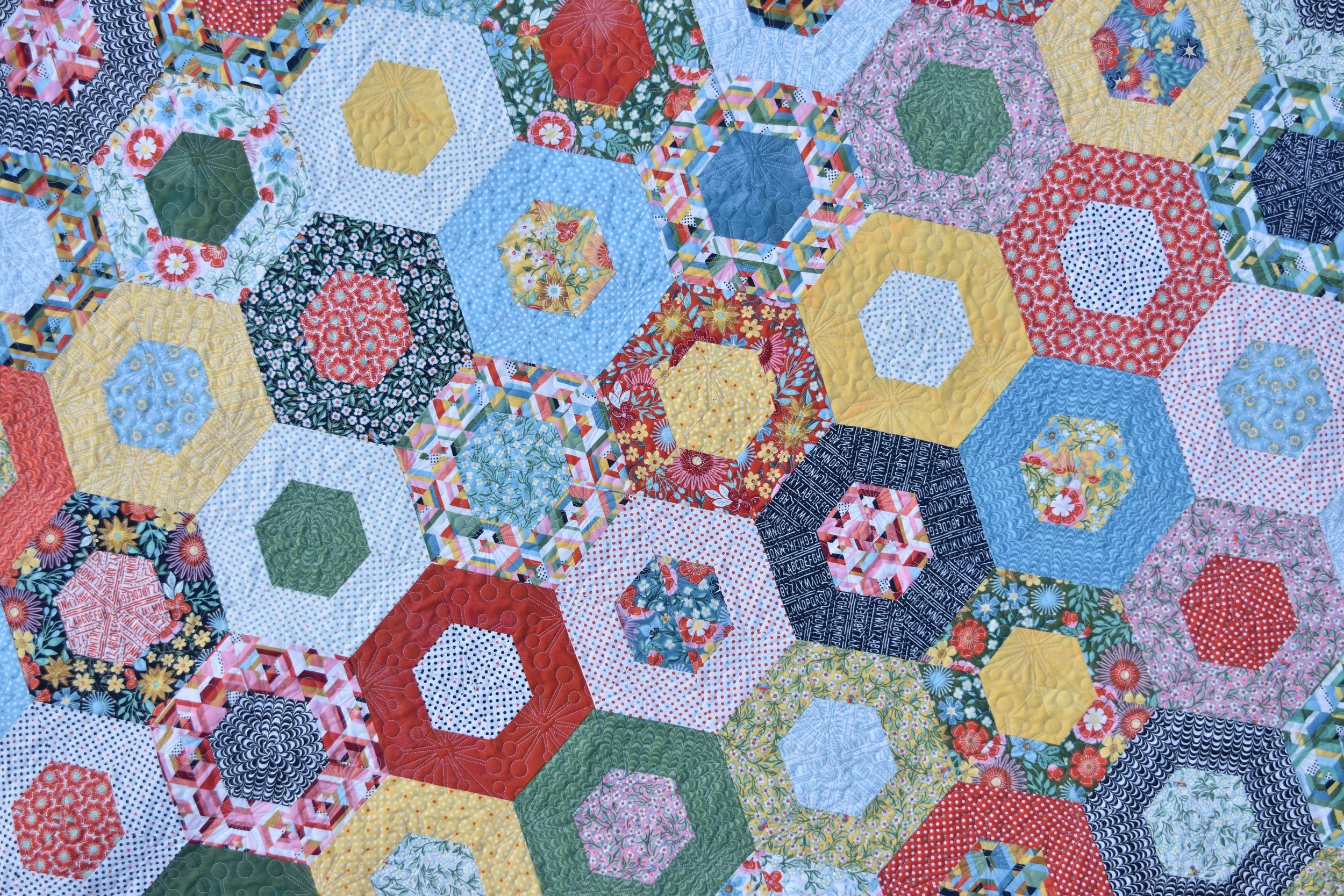 Hexaround {a FREE jelly roll quilt pattern!!} — Material Girl Quilts