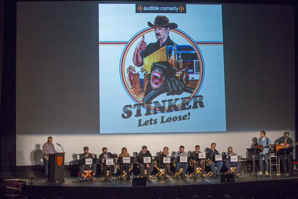 “Stinker Live!” cast onstage at SF Sketchfest, Castro Theatre, San Francisco, CA; January 14, 2018