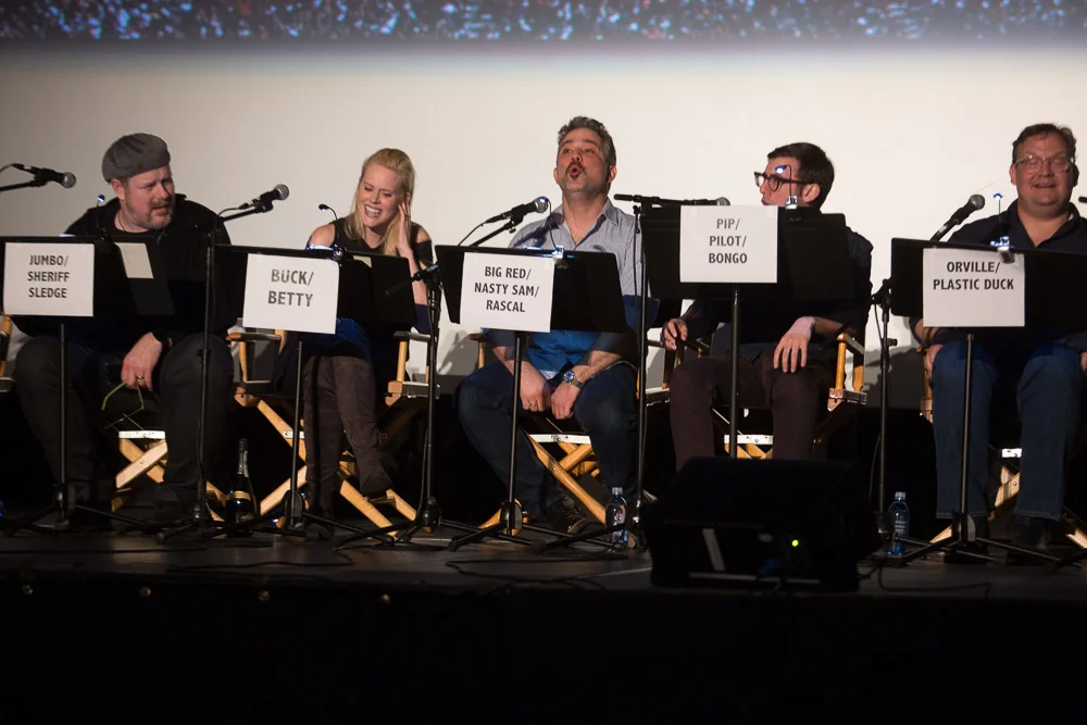 John DiMaggio, Janet Varney, Mark Gagliardi, Justin Michael, Andy Richter