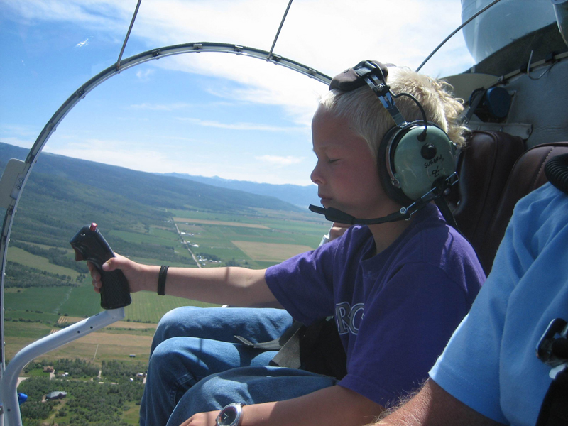 Bell 47 kid pilot