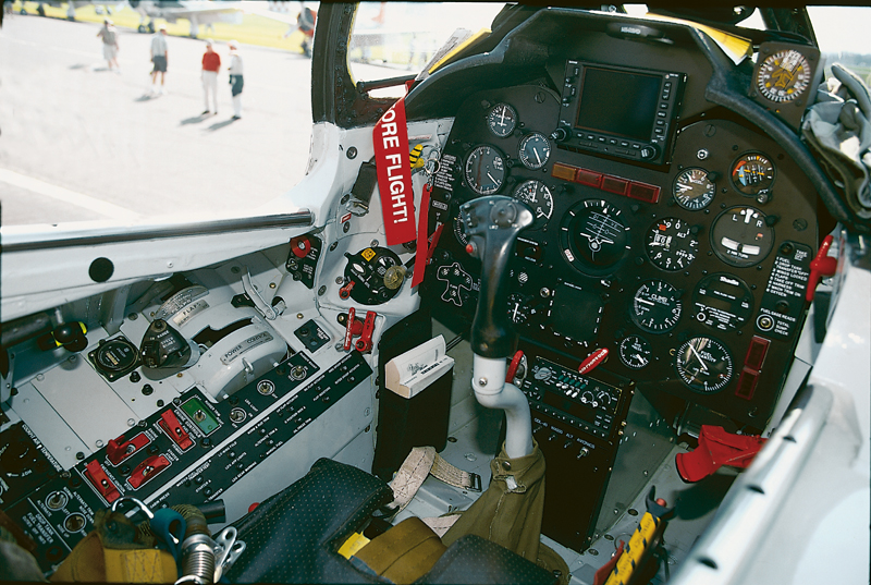 FJ-4 Fury cockpit teton aviation center fbo