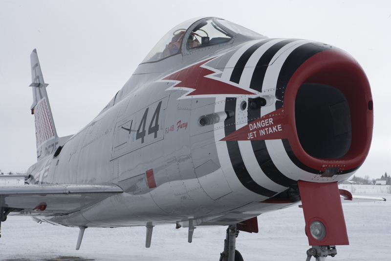 North American FJ-4 Fury in winter