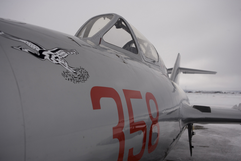 Mikoyan-Gurevich MiG-15 runway cockpit