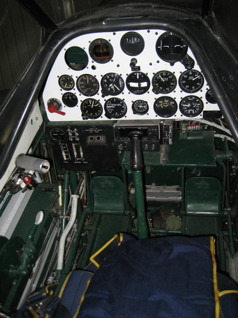  North American T-6 Texan SNJ cockpit