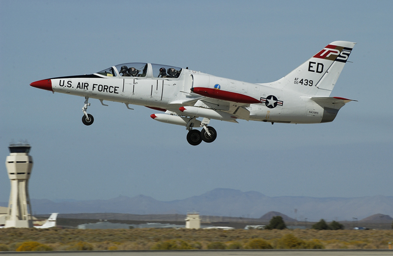 L 39C fly by with landing gear down