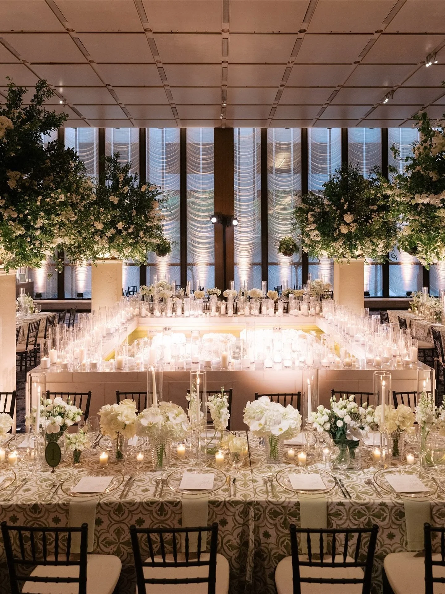 A rehearsal dinner set at the iconic Seagram Building in New York City. Event designer + planner @llgevents 

Floral partners @ovandony 
Venue @thepoolnyc 
Catering @majorfoodevents 
Photography @allanzepedaphoto 
Rentals LLG collection @smithpartyre