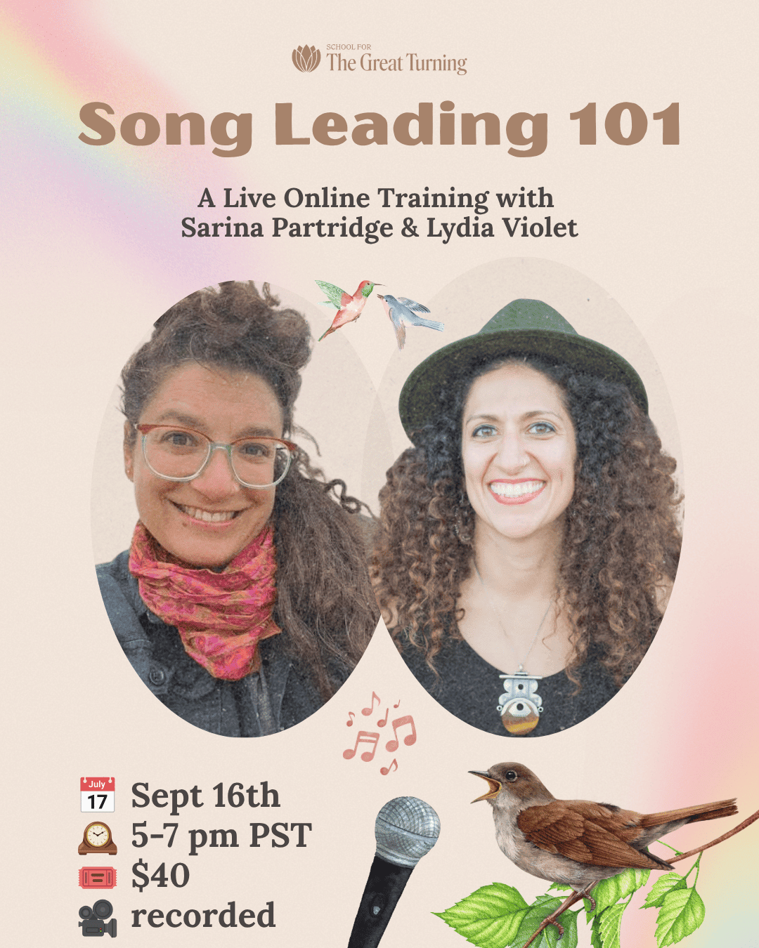 Songleading 101 - Online Training with Sarina and Lydia Violet