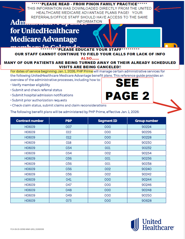 UHC MA/PHP Referrals 2026