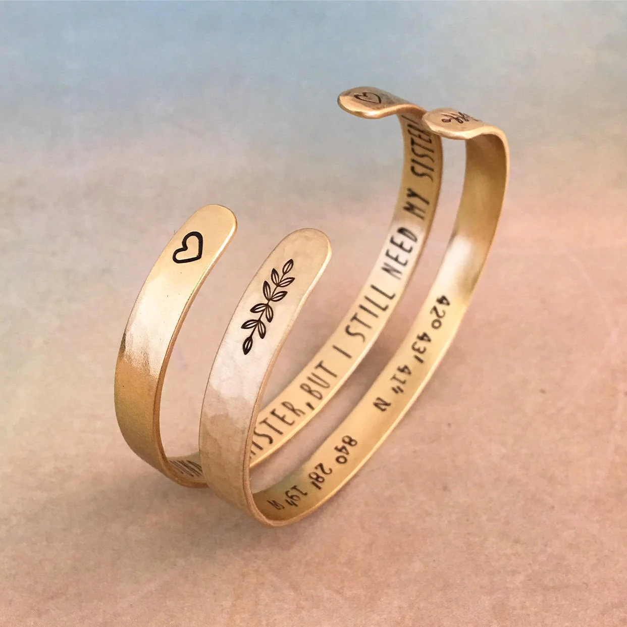 Personalized God Bangle by Red Fern Studio