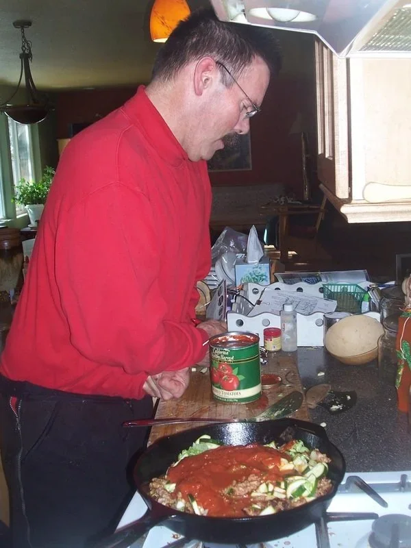 Cooking dinner