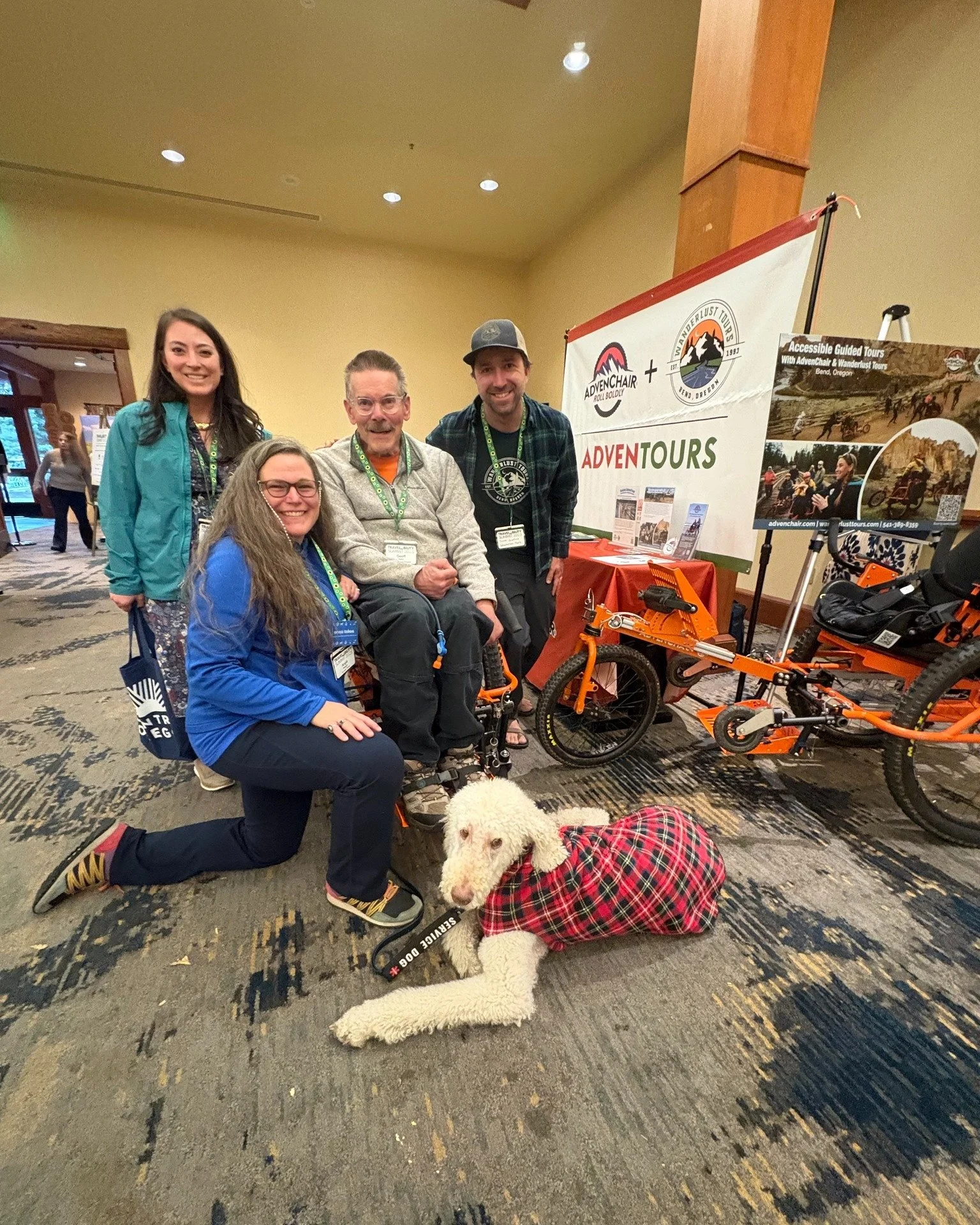We had a wonderful time at this year's @travelabilitysummit thanks to @discover_lancaster for supporting our exhibitor booth! Pictured: new friends made hailing from Tahoe, CA and Albuquerque, NM!

#TravelAbility #TravelAbilitySummit #AccessibilityMa