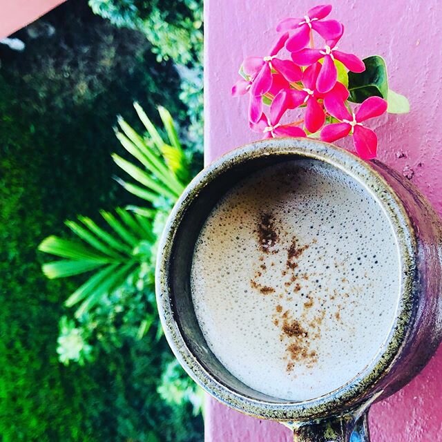 Our Favorite Frothy Coffee!&nbsp;&nbsp;We&rsquo;ve been tossing our freshly brewed coffee into the blender with a few chunks of our homegrown coconut!&nbsp;&nbsp;The result is so creamy and rich!&nbsp;&nbsp;Not only is it delicious, but the fat of th